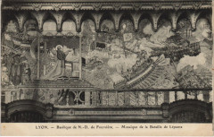 Lyon Basilique de N.d. de Fourviere Mosaique Bataille de Lepante à Lyon