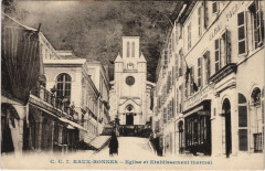 Eaux-Bonnes Eglise et Etabl. Thermal à Eaux-Bonnes