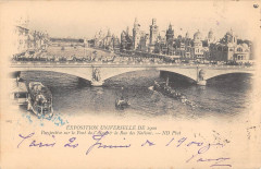 Paris Exposition Universelle 1900 Perspective Pont Alma Rue Des Nations
