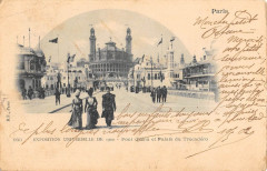 Paris Exposition Universelle 1900 Pont D'Iena Palais Trocadero