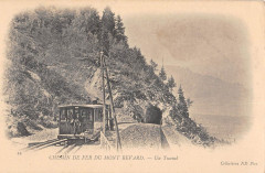 Chemin De Fer Du Mont Revard Un Tunnel - Train
