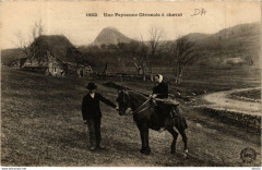 Une Paysenne Cevenole a Horse