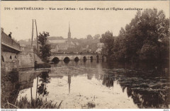 Montbeliard vue sur l'Allan Grand Pont Eglise catholique France