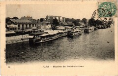 Carte postale ancienne Station du Point du Jour
                                                                     à Paris 15e
                                