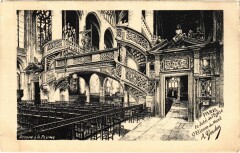 Dessin a la plume Paris Saint-Etienne-du-Mont