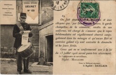 Postman with a Drum