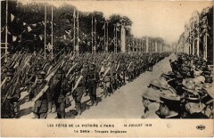 Paris Fetes de la Victoire 14 Juillet 1919 Anglais