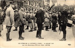 Paris Fetes de la Victoire 14 Juillet 1919 les marechaux