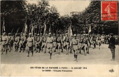 Paris Fetes de la Victoire 14 Juillet 1919 Le Defile