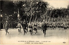 Paris Fetes de la Victoire 14 Juillet 1919 Fusiliers Marins