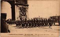 Paris Fetes de la Victoire 14 Juillet 1919 americains