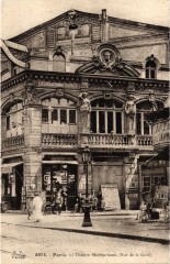 Carte postale ancienne Théâtre Montparnasse - Rue de la Gaîté
                                                                     à Paris 14e
                                