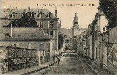 Evreux La Rue du Lycee et le Lycee