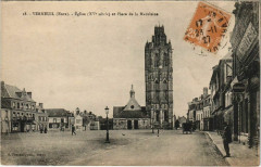 Verneuil-sur-Avre Eglise et Place de la Madeleine -
													27 Eure
												