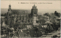 Gisors La Cathedrale - Vue de la Tour du Prisonnier à Gisors