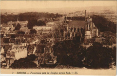 Gisors Panorama pris du Donjon vers le Sud à Gisors
