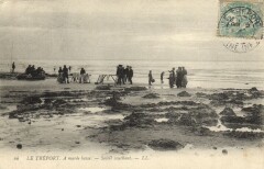 Le Treport A marée basse - Soleil couchant