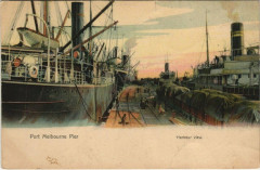 Port Melbourne Pier Harbour view Ships