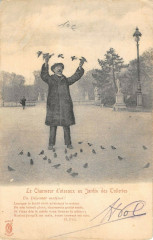 Paris Le Charmeur D'Oiseaux Aux Tuileries Un Dejeuner Matinal