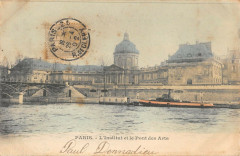Paris L'Institut Et Le Pont Des Arts