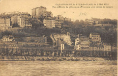Carte postale ancienne Catastrophe Lyon Saint-Clair du 8 Mai 1932 Vue générale du glisse
                                                                     à Lyon
                                