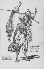 Marine Paquebot Publicite Canadian Pacific A Peacock Vendor India -
													France
												