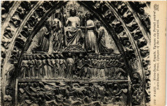 Paris 4e Notre Dame Facade Tympan du Portail central. -
																					75004 Paris 4e
																			