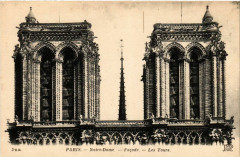 Paris 4e Notre Dame facade les Tours à Paris 4e