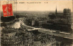 Paris 4e Vue générale de la Cité à Paris 4e