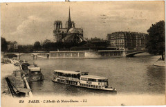 Paris 4e Abside de Notre Dame à Paris 4e