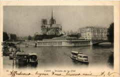 Carte postale ancienne Paris 4e Pointe de la Cité
                                                                     à Paris 4e
                                