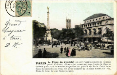 Paris 4e La Place du Chatelet à Paris 4e