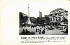 Paris 4e La Place du Chatelet à Paris 4e