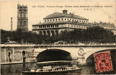 Paris 4e Pont au Change Théatre Sarah Bernhardt Place du Chatelet à Paris 4e