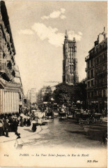 Paris 4e La Tour Saint-Jacques la Rue de Rivoli -
																					75004 Paris 4e
																			