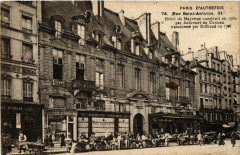 Carte postale ancienne Paris d'autrefois 4e Rue St. Antoine. Hotel de Mayenne
                                                                     à Paris 4e
                                
