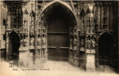 Paris 4e Eglise Saint-Merri-Le Portail à Paris 4e