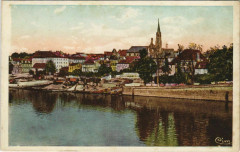 Bergerac Vue Generale et la Dordogne France