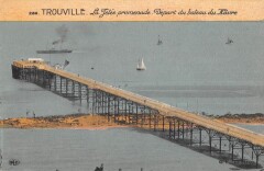 Trouville La Jetee Promenade Depart Du Bateau Du Havre