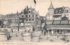 Trouville La Plage Et Rue De Paris -
													14 Calvados
												