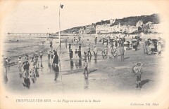 Trouville La Plage Au Moment De La Maree