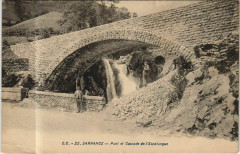 Sarrance Pont et Cascade de l'Espalungue à Sarrance