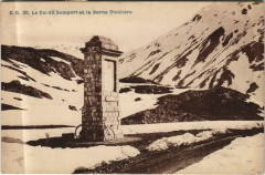 Le Col du Somport et la Borne Frontiere