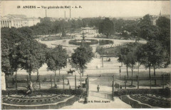 Angers Vue Generale du Mail à Angers