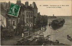 Angers Inondation 1910 - Le Quai du Roi de Pologne à Angers