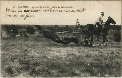 Saumur Courses de Verrie - Chute au Tales Anglais à Saumur