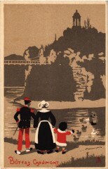 Carte postale ancienne Paris 19e Buttes Chaumont
                                                                     à Paris 19e
                                