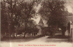 Nehant La Place et l'Eglise du Bourg France -
													36 Indre
												