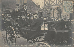 Paris Courses De Longchamps Edouard Vii Arrivee Du Roi