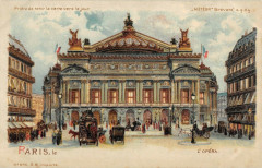 Paris Cpa Illustrateur L'Opera (cpa a système)